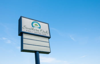 Southern Oaks Family Dental Care information sign